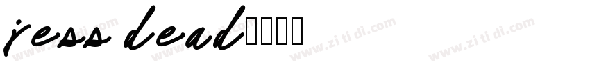 jess dead字体转换